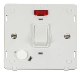 SIN023PW  Definity 20A DP Switch, Flex Outlet & Neon Insert